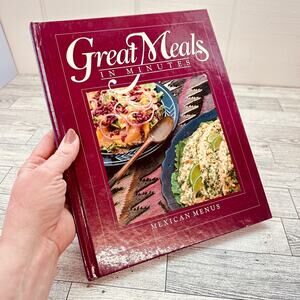 1984 Mexican Menus Great Meals in Minutes Time-Life Books Cookbook HC Vtg‎